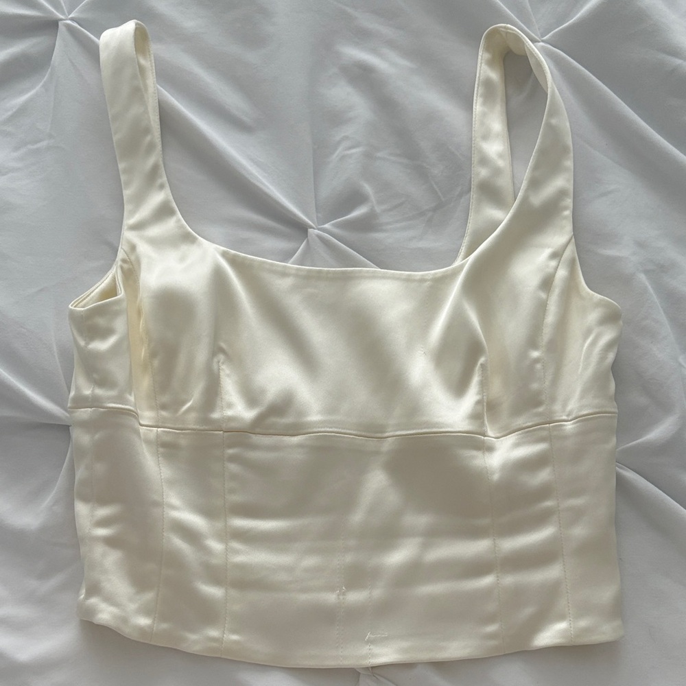 Wilfred Cream Crop Top